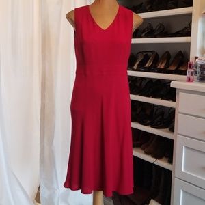 Ann Taylor LOFT Holiday Red dress
